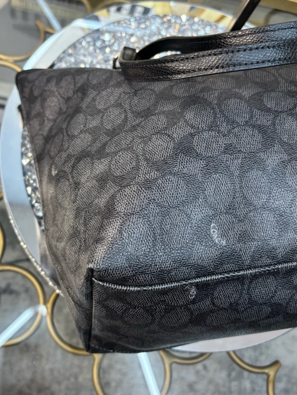 Coach 2014 Ward Signature Tote Bag EUC